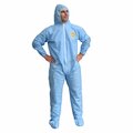 Cordova C-Max SMS Coverall with Hood & Boots - Blue, XL, 12PK SMS910XL